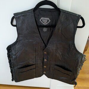 Men's Leather Vest